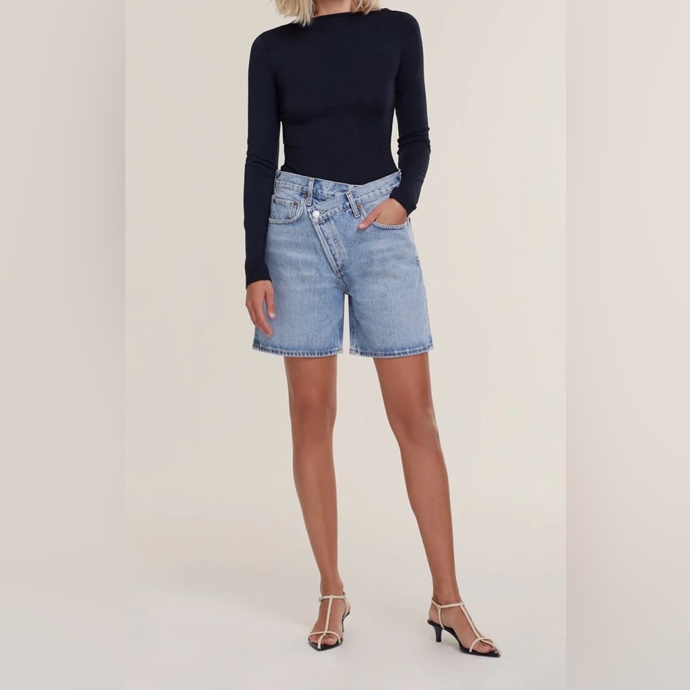 Agolde criss cross shorts